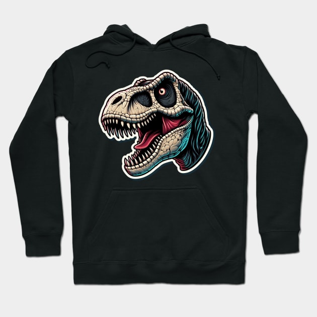 dinosaur head Hoodie by EKLZR